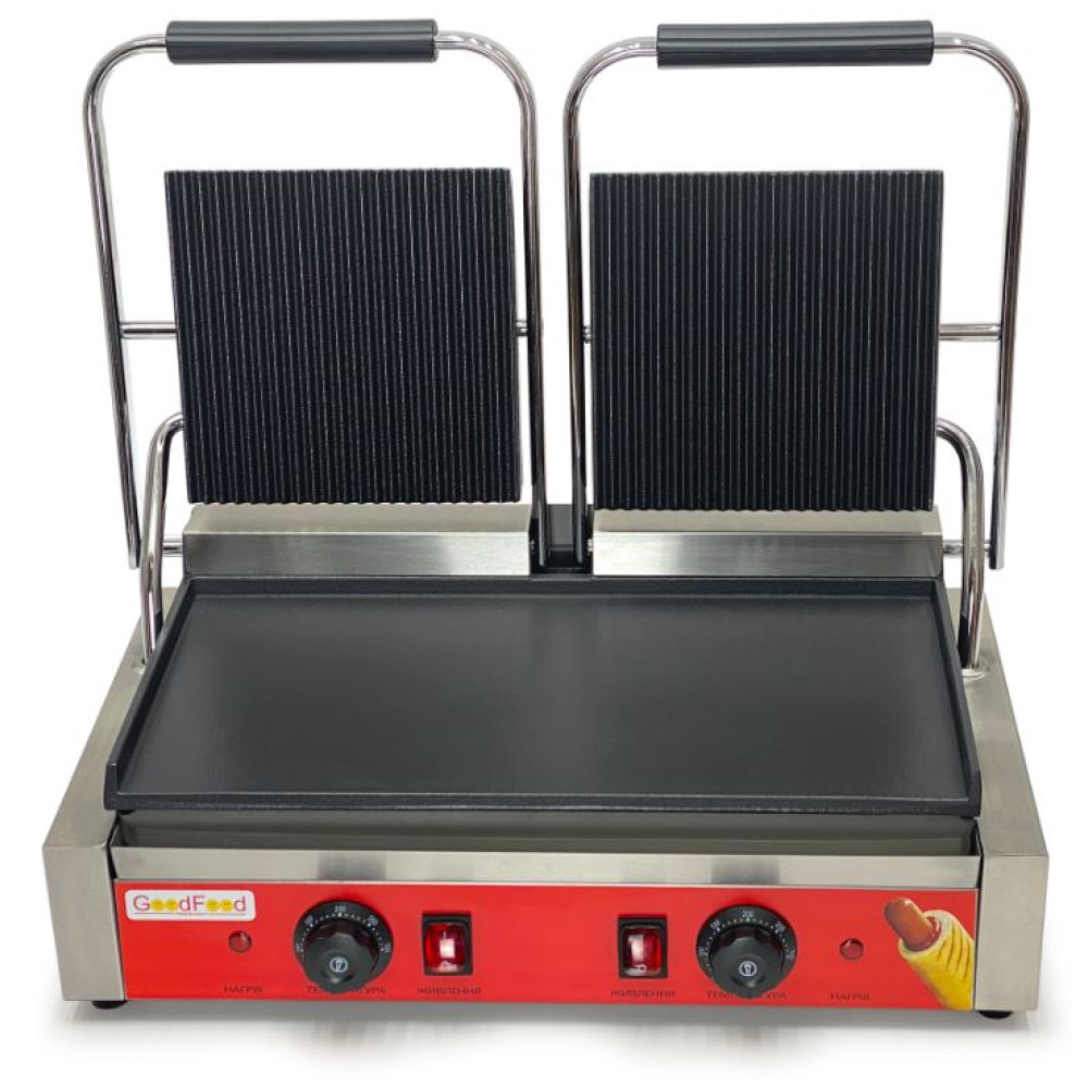 Гриль контактний GoodFood ECG20EA Panini RED