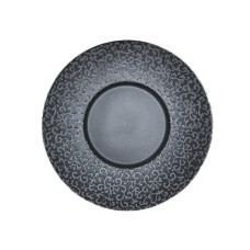 Тарелка матовая круглая с цветочным узором 10" (25,4см)
