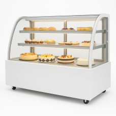 Вітрина холодильна HURAKAN HKN-LPD150 WHITE (0,9 м, кругла)