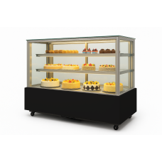 Вітрина холодильна HURAKAN HKN-LPD150S BLACK (0,9 м, квадратна)