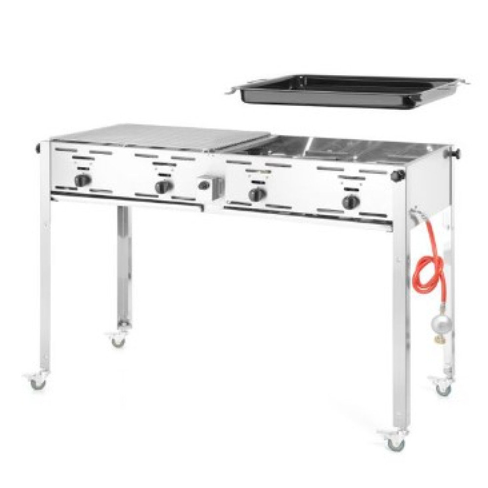 Гриль газовий  Hendi Master Quattro 154908