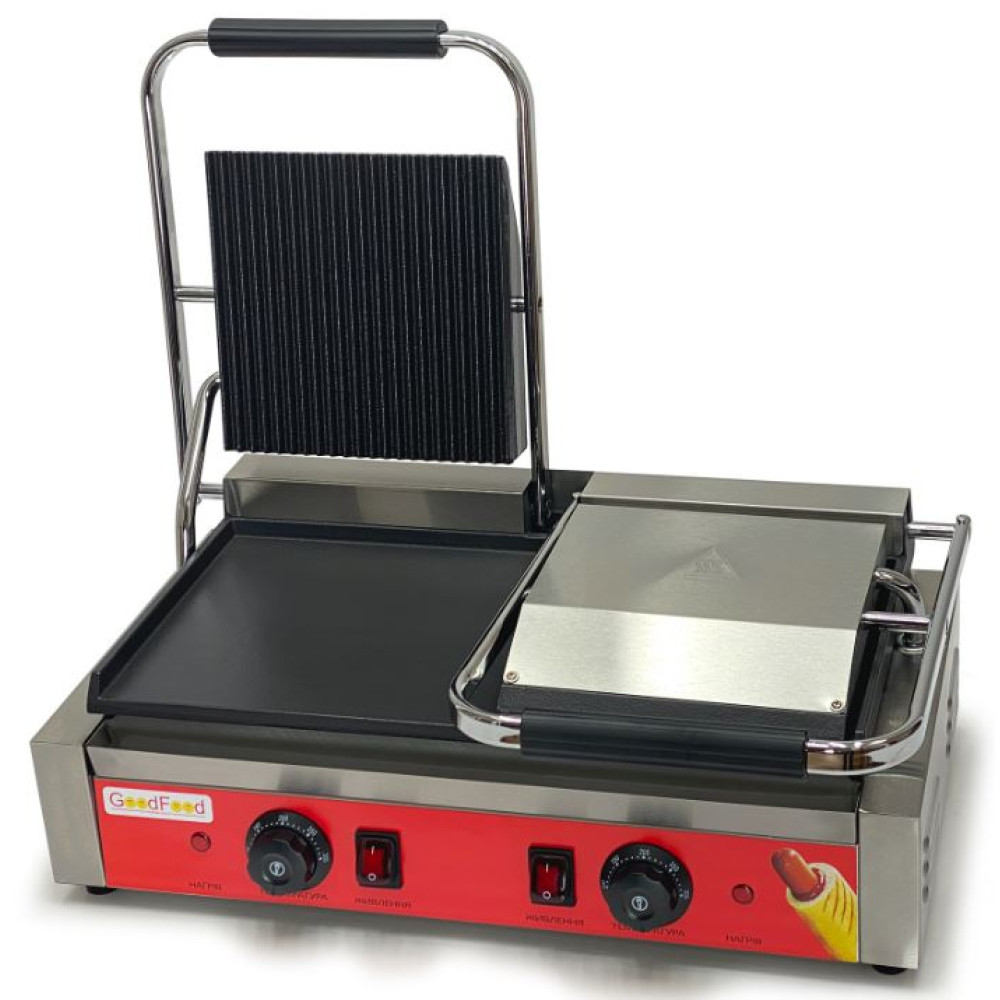 Гриль контактний GoodFood ECG20EA Panini RED
