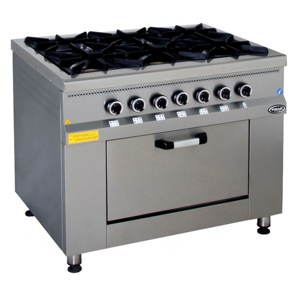 Плита газовая Pimak 70S-М015-6F с контроллером